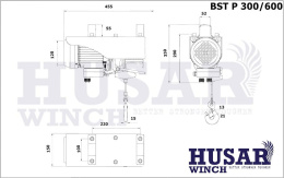 Husar Winch wyciągarka elektryczna warsztatowa BST P 300/600