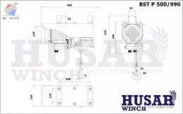 Husar Winch wyciągarka elektryczna warsztatowa BST P 500/990