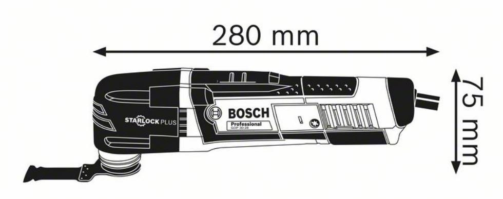 Bosch narzędzie wielofunkcyjne GOP 30-28 300W L-BOX ACC