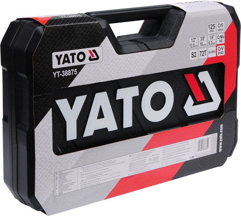 Yato zestaw narzędziowy 126 części, YT-38875