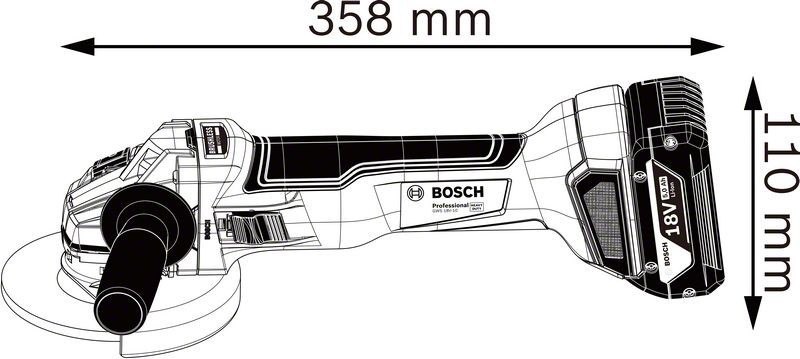 Bosch szlifierka kątowa akumulatorowa GWS 18V
