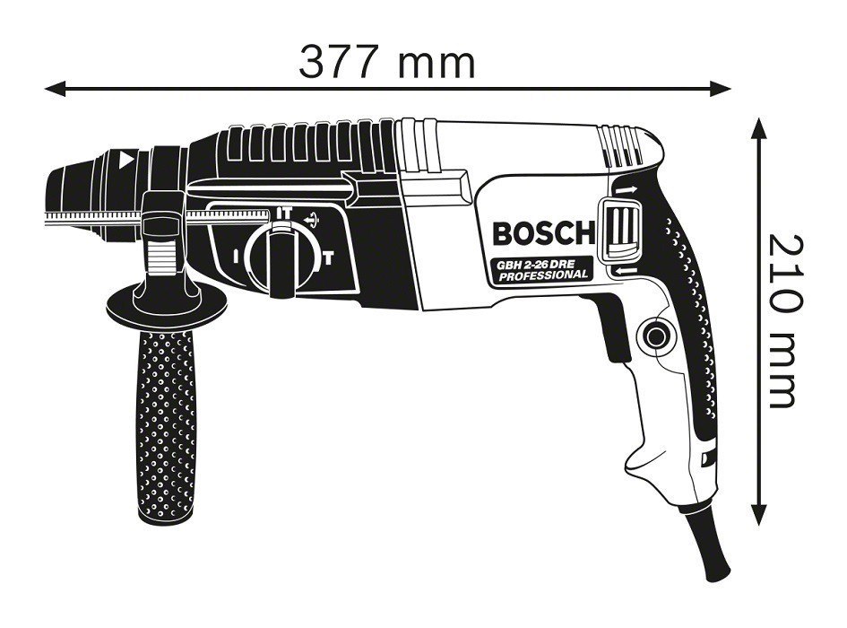 Bosch młot udarowy obrotowy SDS+ GBH 2-26 + UCHWYT WIERTARSKI