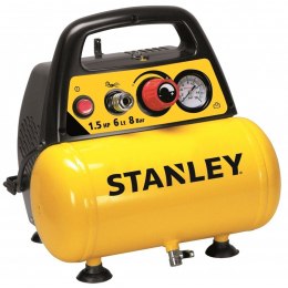 Stanley kompresor bezolejowy 6L 8BAR 1100W 180L/min + akces.