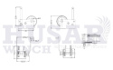 Husar Winch wyciągarka ręczna korbowa, linowa, RS 3300lbs